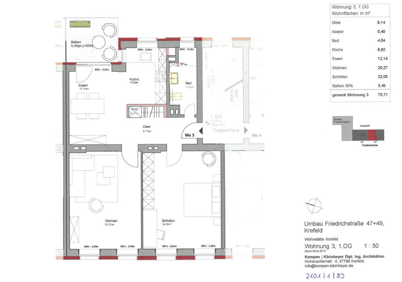 Grundriss-0-*RESERVIERT* Moderne Zweizimmerwohnung in City-Lage